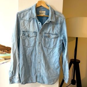 Madewell western denim shirt